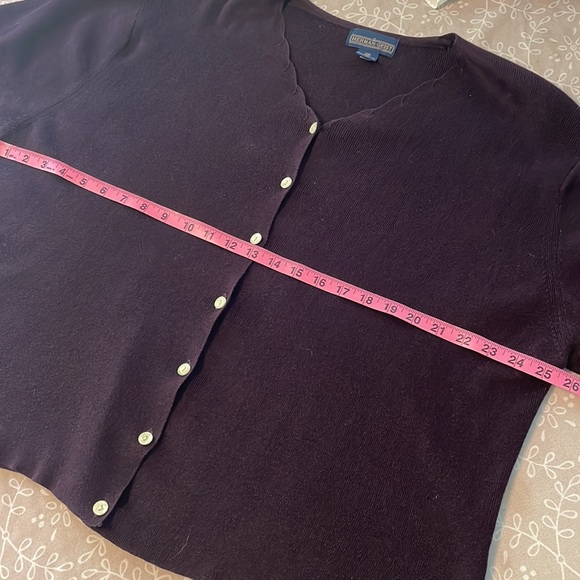 Herman Geist cardigan plum colored size 2X - Picture 5 of 8